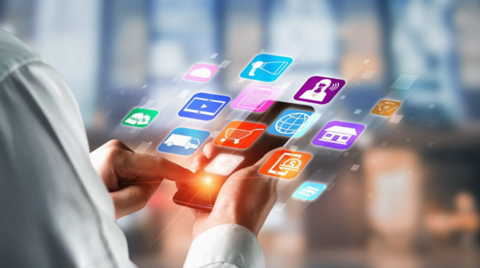 Digital Marketing Trends, Screen With Digital Apps