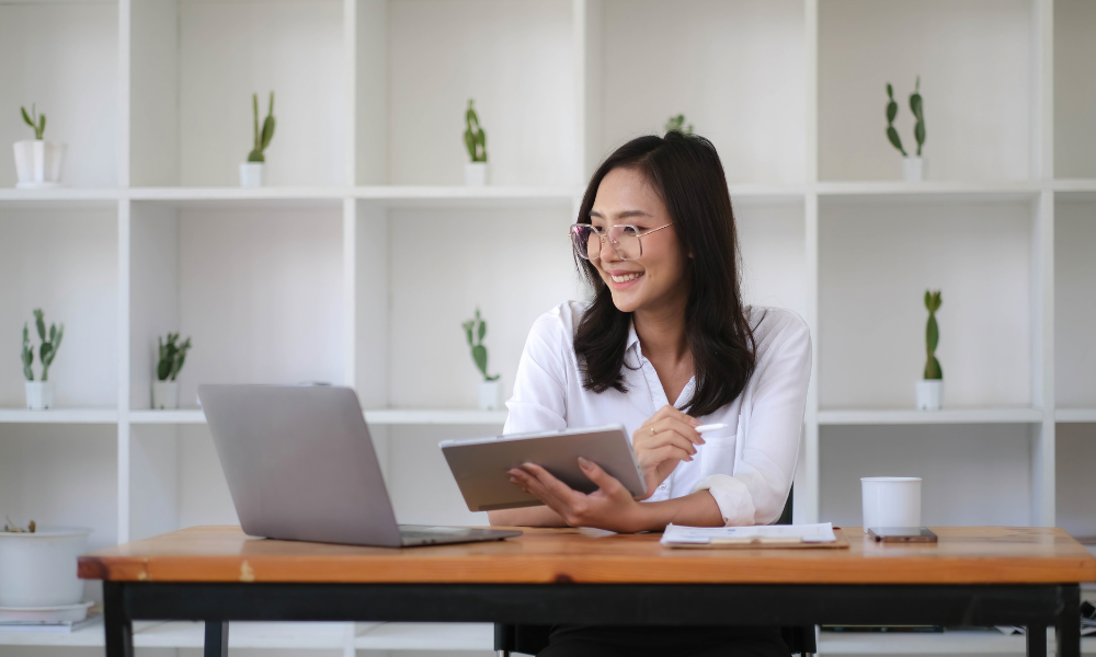 Woman authentic marketing